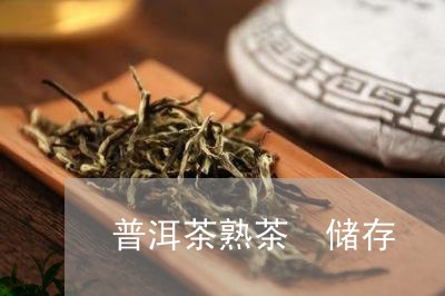 普洱茶熟茶 储存/2023041073837